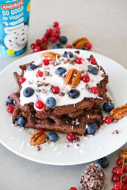 Pohankové vafle Stracciatella